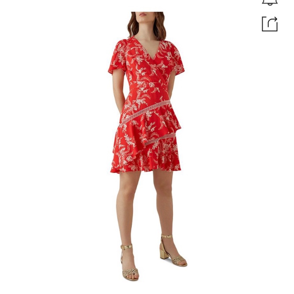 KAREN MILLEN
Ruffled Floral Fit-and-Flare Dress